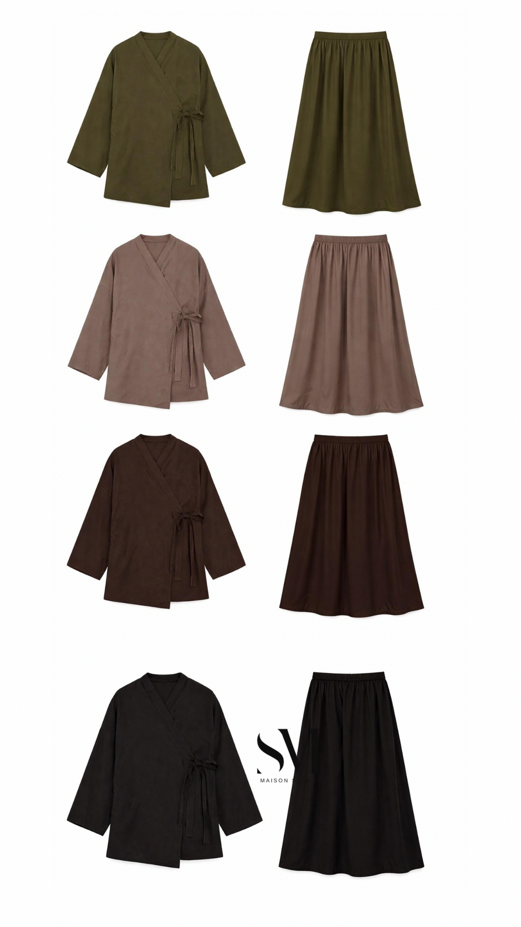 Ensemble Kimono Jupe