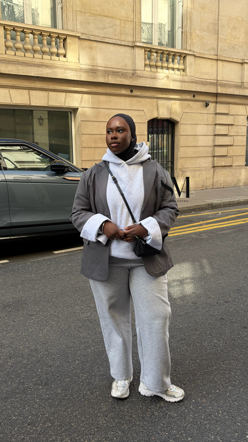 Blazer oversize gris
